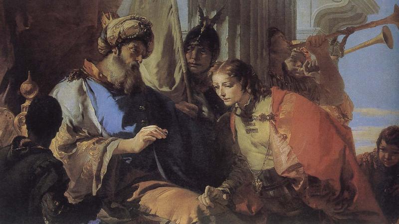 Giovanni Battista Tiepolo Joseph received the hand of Pharaoh, Central Germany oil painting art